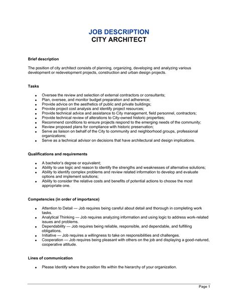 architectury|architecture job description.